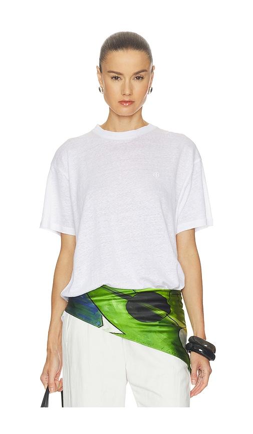 ANINE BING Cade Tee in White by ANINE BING