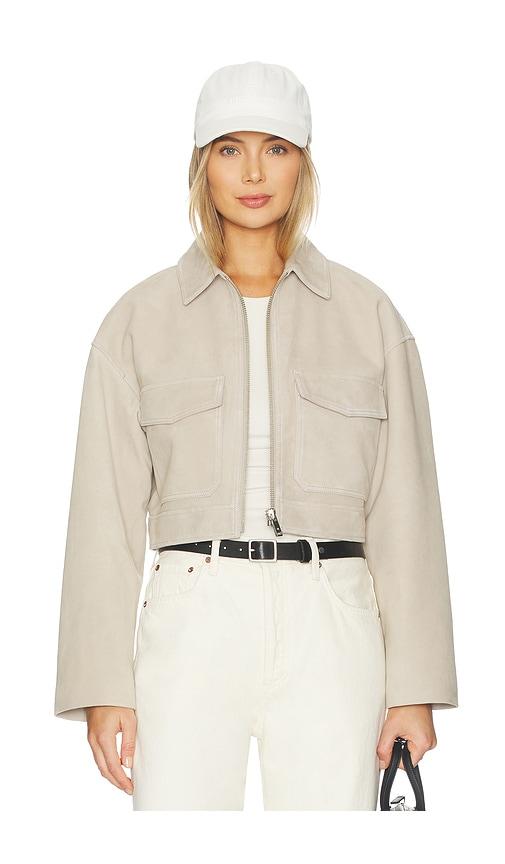 ANINE BING Christian Jacket in Taupe by ANINE BING