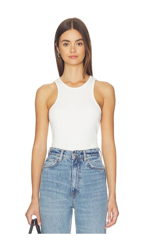 ANINE BING Cole Tank in Ivory by ANINE BING