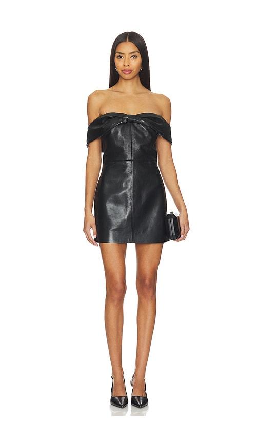 ANINE BING Colleen Mini Dress in Black by ANINE BING