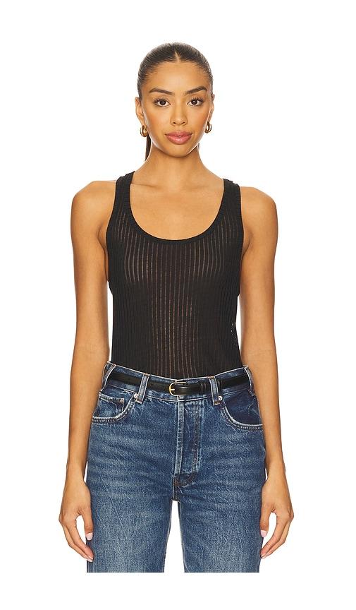 ANINE BING Eugene Tank in Black by ANINE BING