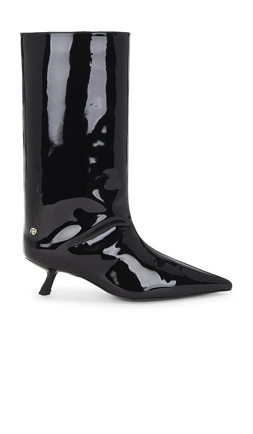 ANINE BING Hilda Wide Shaft Boot in Black by ANINE BING