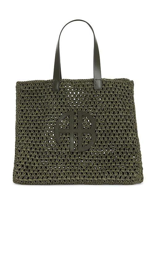 ANINE BING Large Rio Tote in Olive by ANINE BING