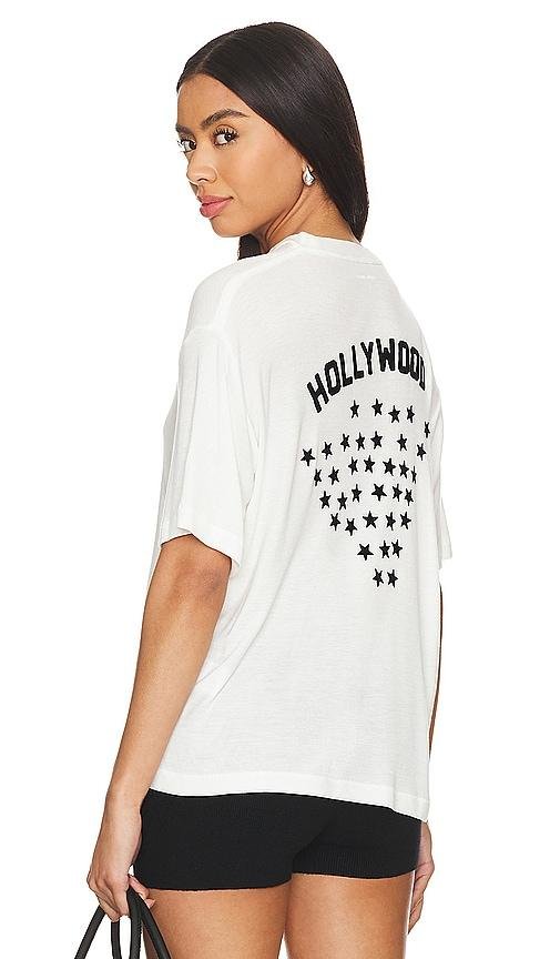 ANINE BING Louis Tee Hollywood in Ivory by ANINE BING