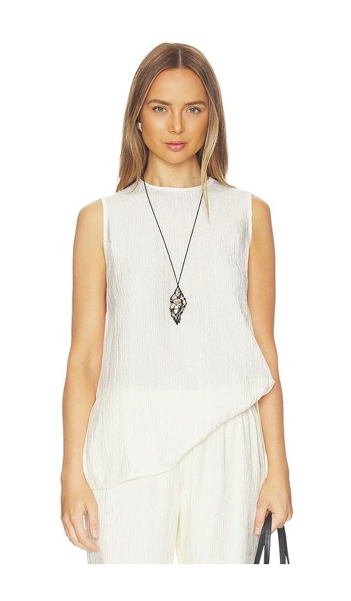 ANINE BING Malia Top in Cream by ANINE BING