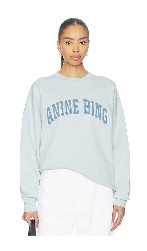 ANINE BING Miles Sweatshirt Anine Bing in Baby Blue by ANINE BING