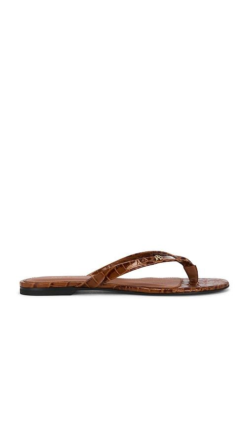 ANINE BING Noelle Thong Sandal in Brown by ANINE BING