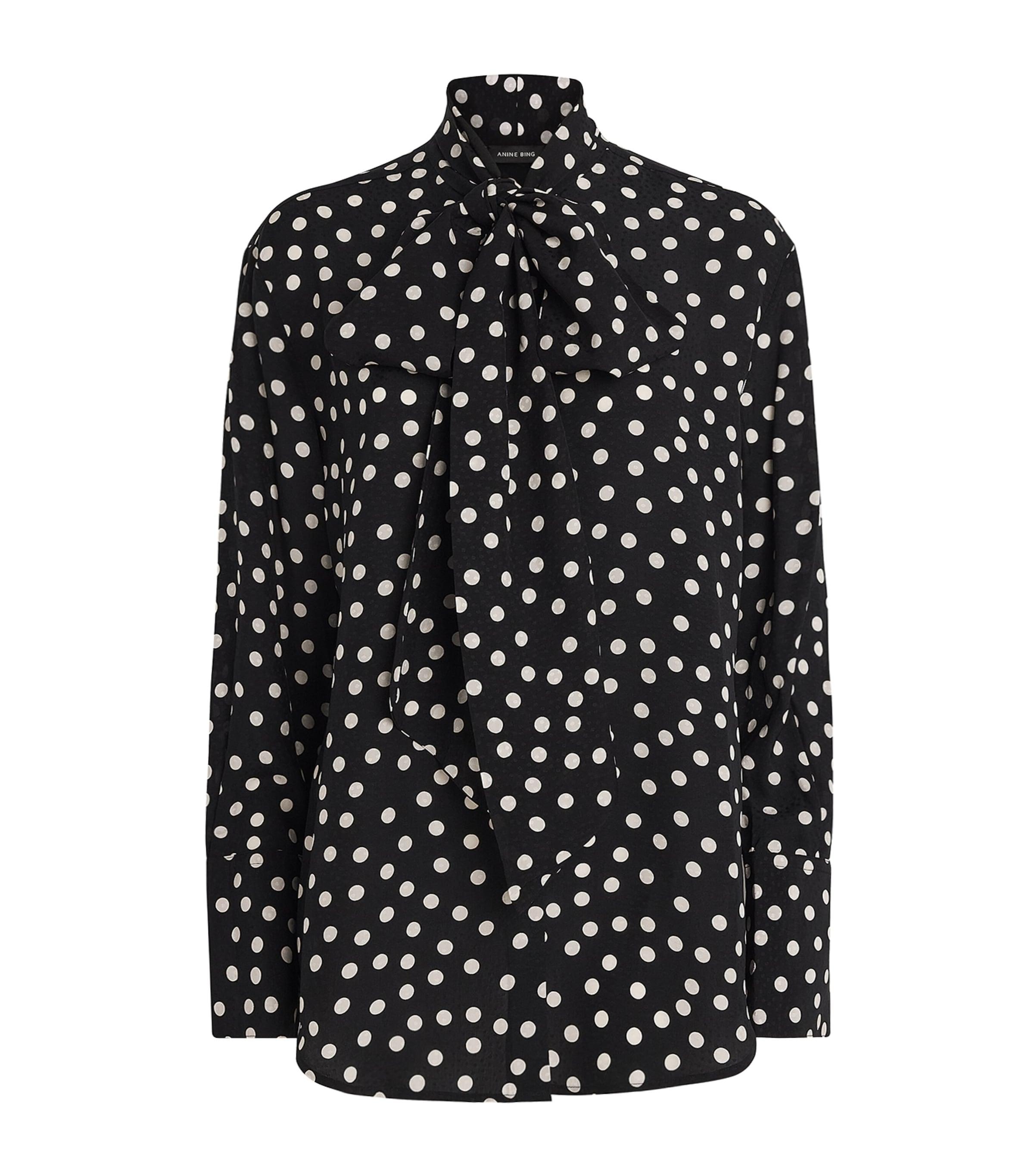 ANINE BING Polka Dot Ruby Blouse by ANINE BING
