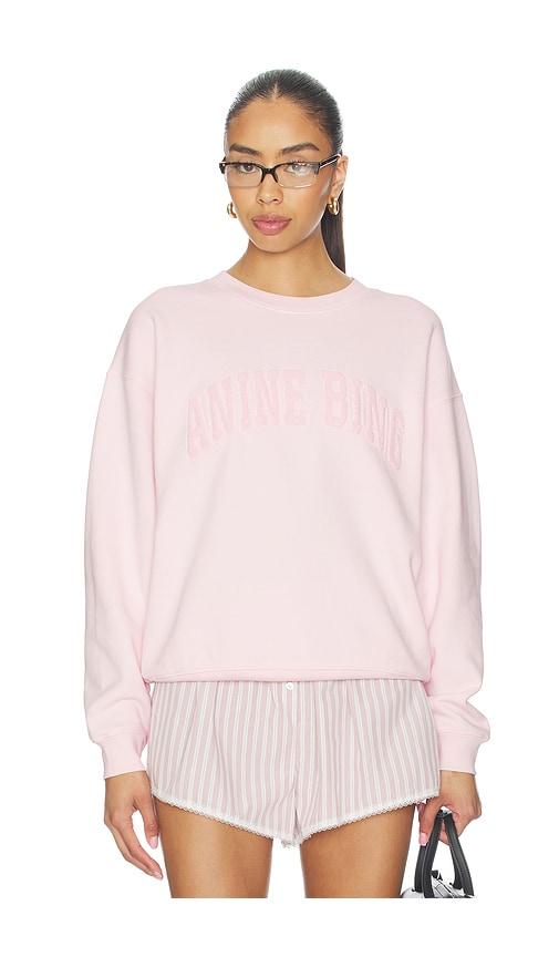 ANINE BING Spencer Sweatshirt in Rose by ANINE BING