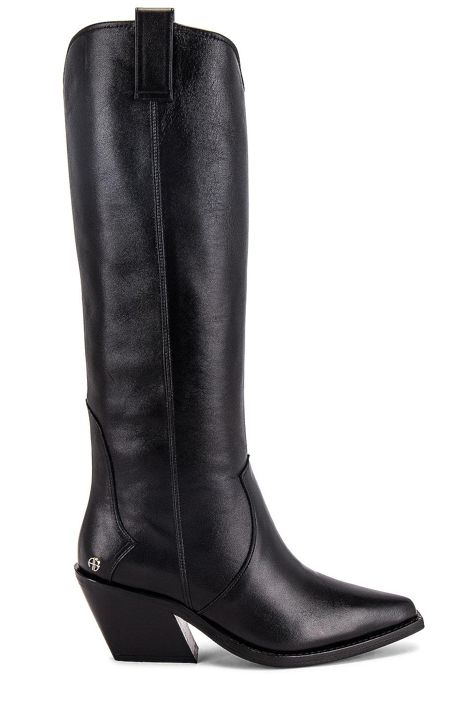 ANINE BING Tall Tania Boot in Black by ANINE BING