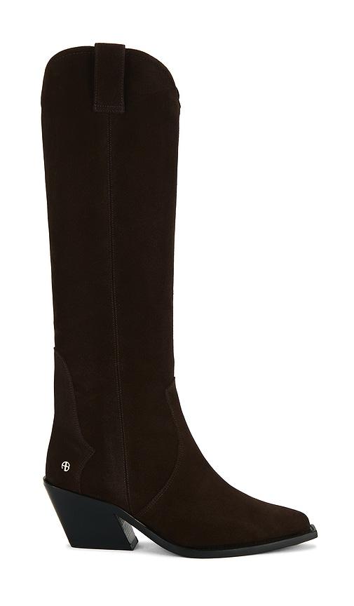 ANINE BING Tall Tania Boot in Brown by ANINE BING