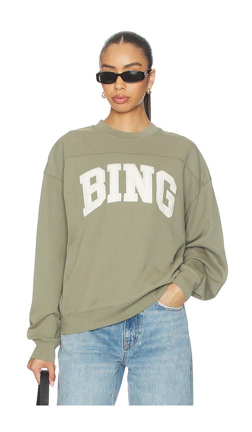 ANINE BING Trenton Sweatshirt Bing in Sage by ANINE BING