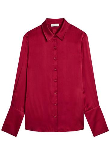 Amanda silk-blend shirt by ANINE BING