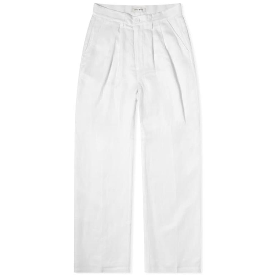Anine Bing Ladies White Carrie Wide-Leg Trousers by ANINE BING