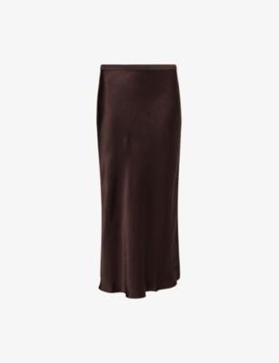 Bar Silk Midi Skirt by ANINE BING
