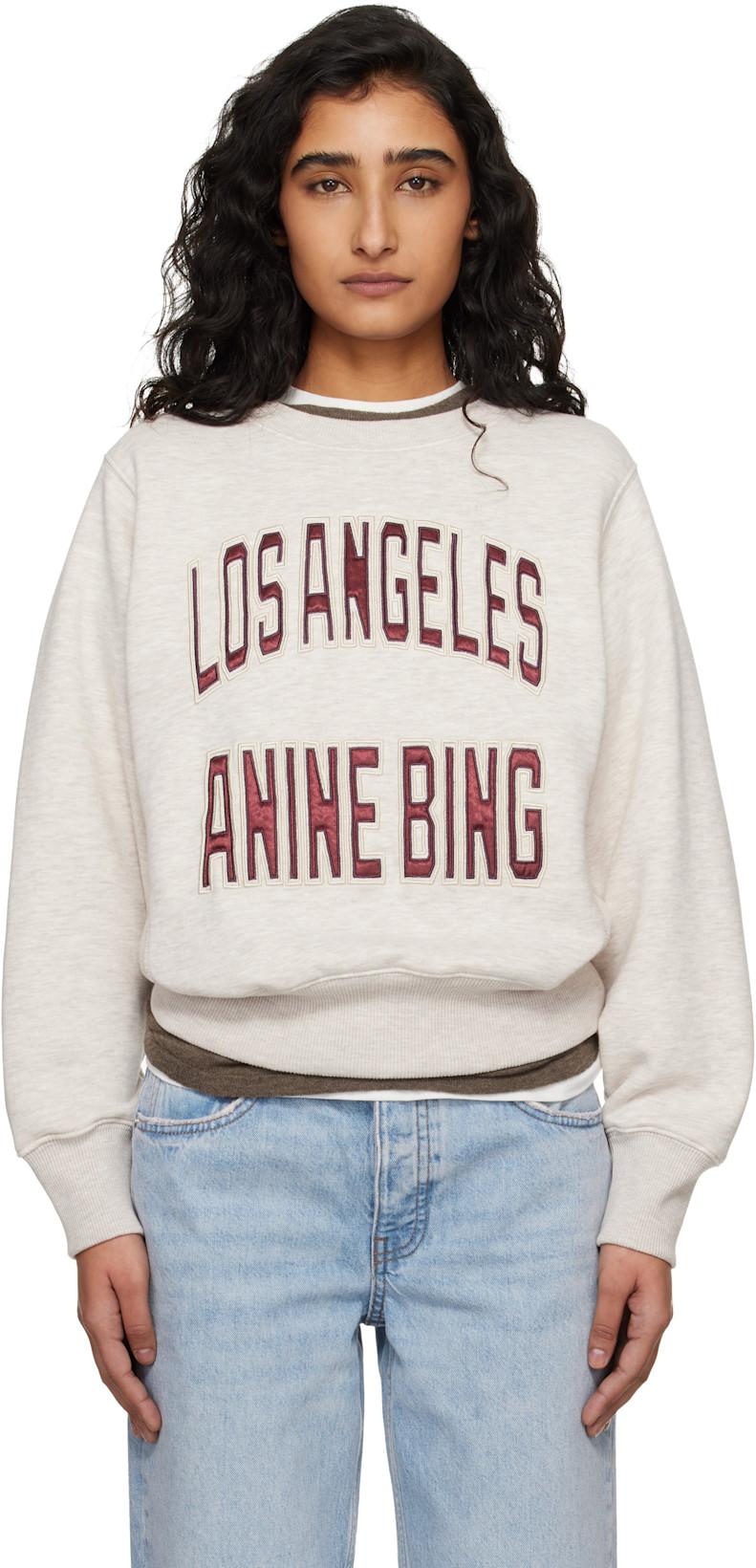 Beige Harry Shrunken Sweatshirt by ANINE BING