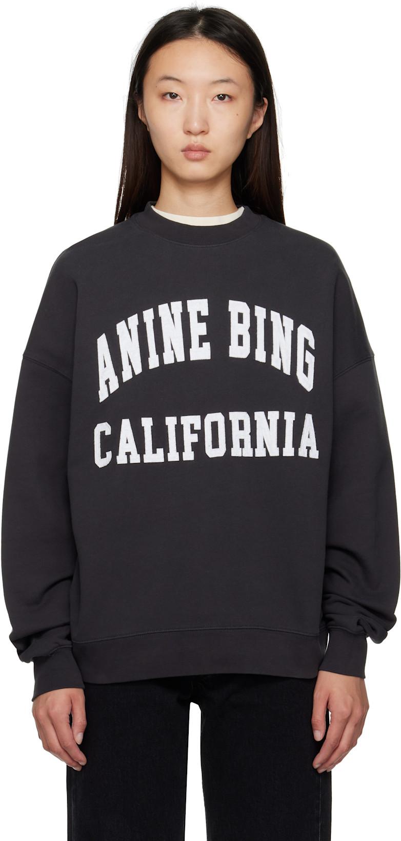 Black Miles 'Anine Bing' Sweatshirt by ANINE BING