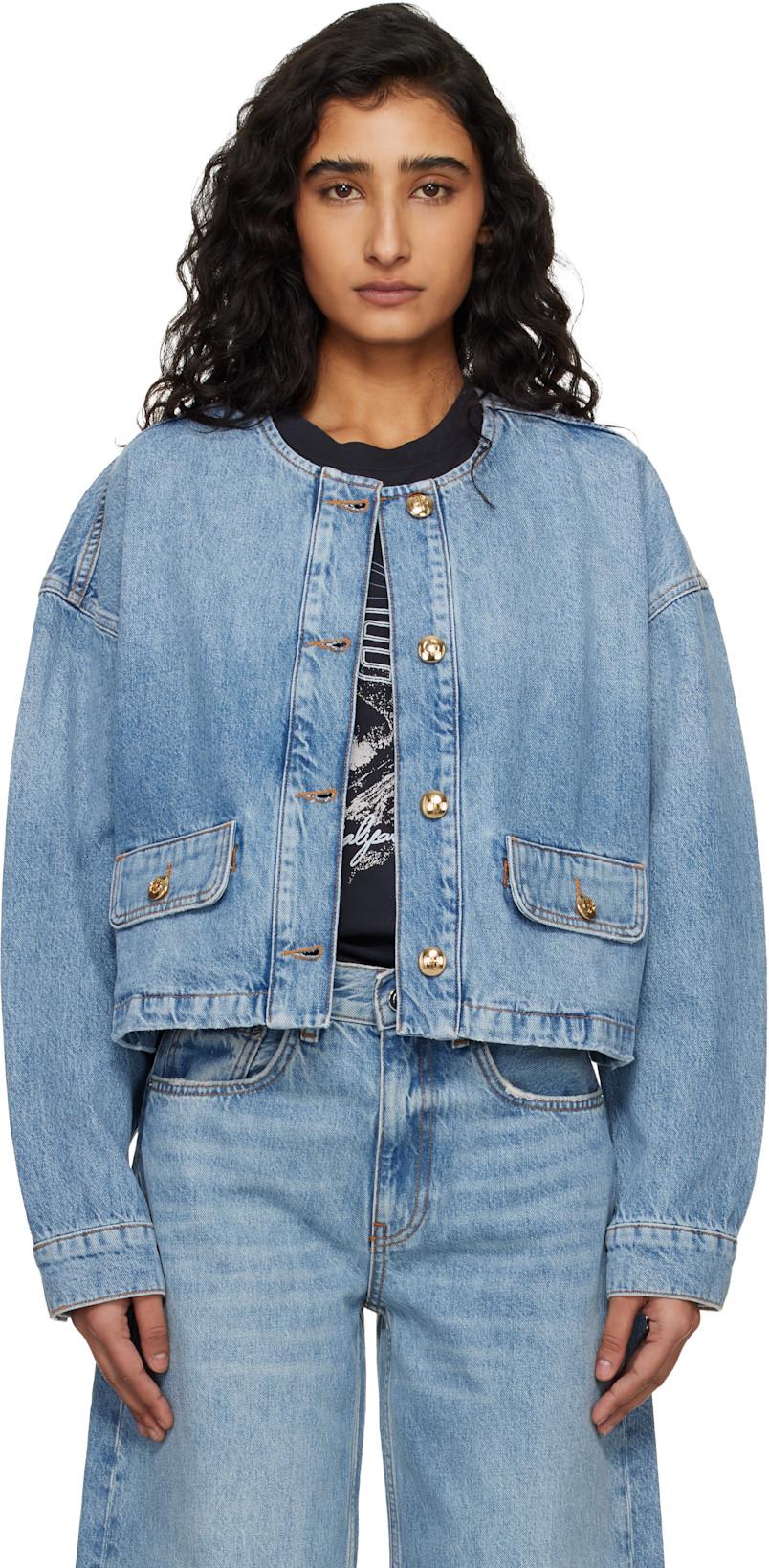 Blue Blanche Jacket by ANINE BING