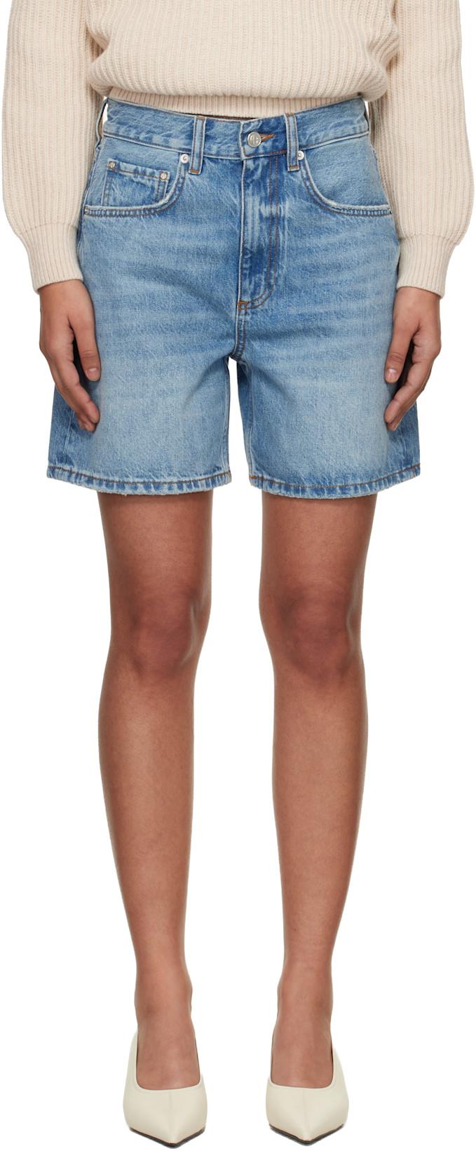 Blue Heath Shorts by ANINE BING