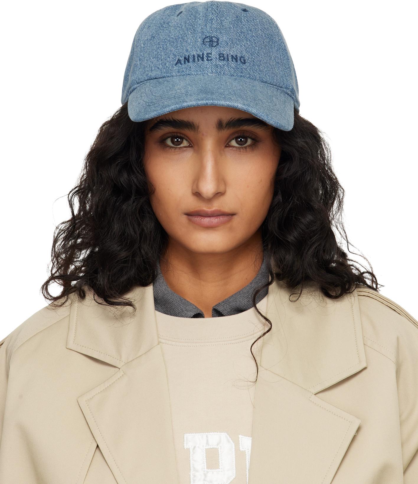 Blue Jeremy Baseball Cap by ANINE BING
