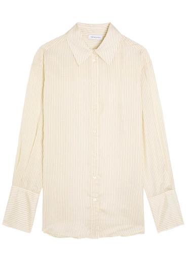 Bridget pinstriped satin shirt by ANINE BING