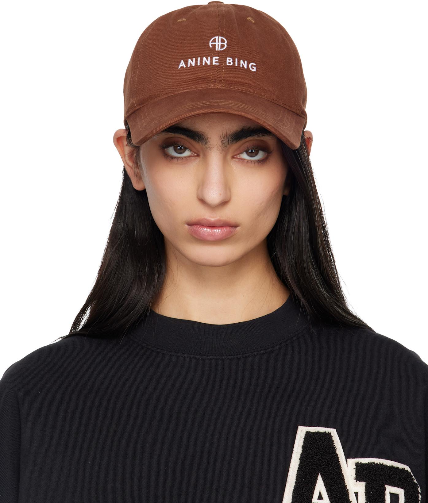Brown Jeremy Baseball Cap by ANINE BING