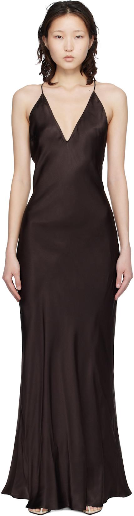Brown Laurel Maxi Dress by ANINE BING