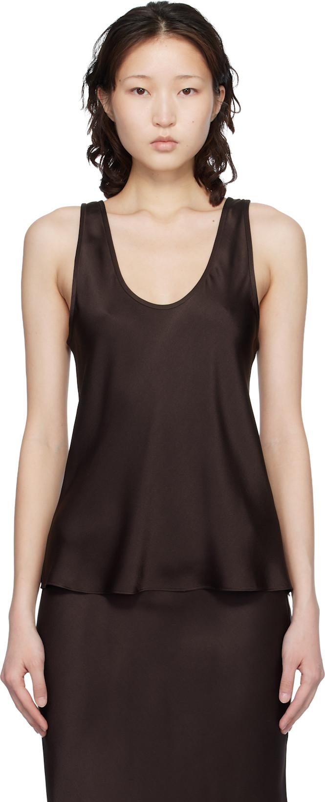 Brown Lea Top by ANINE BING
