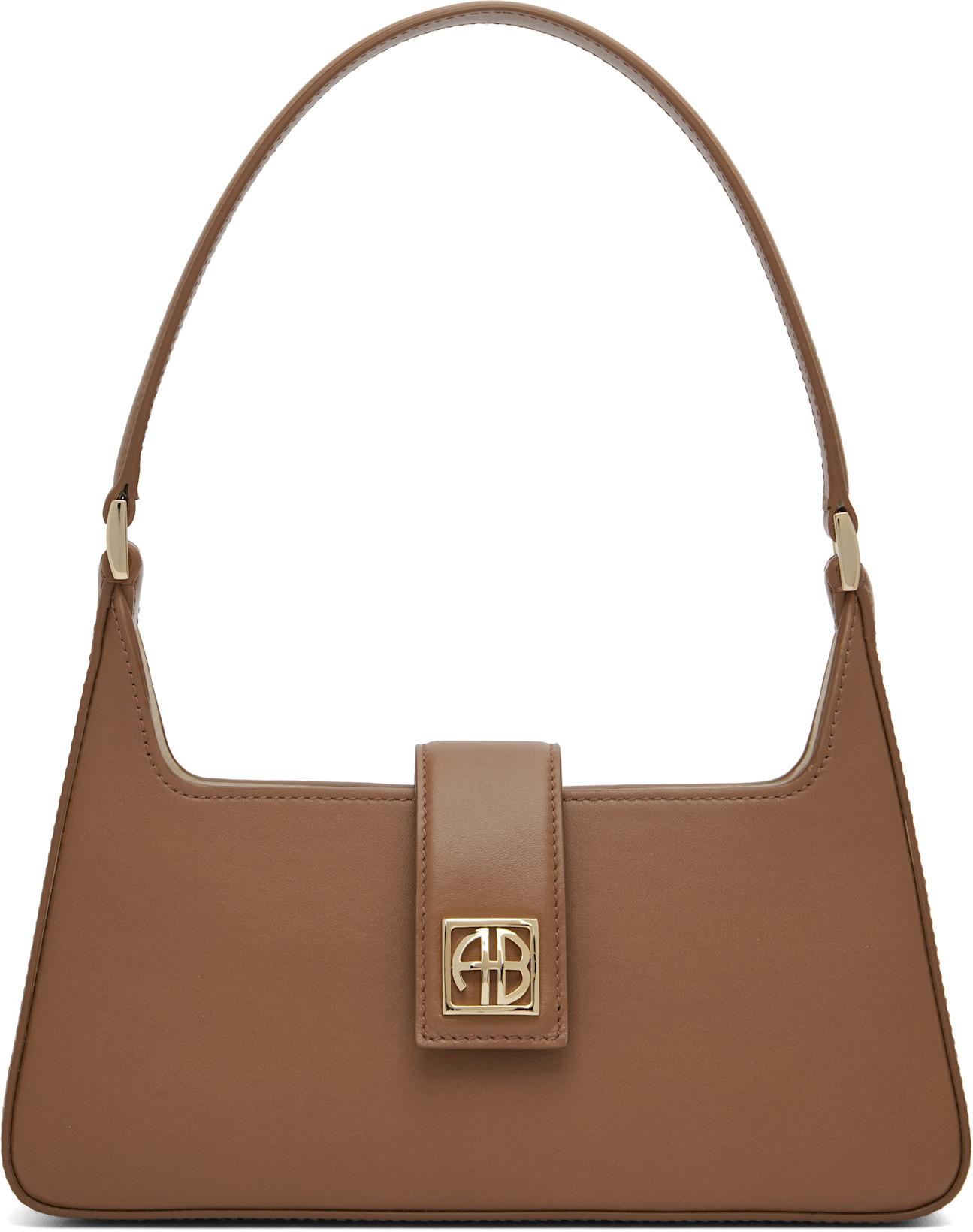 Brown Lou Shoulder Bag by ANINE BING