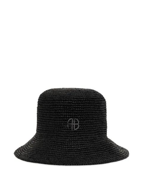 Cabana raffia bucket hat by ANINE BING