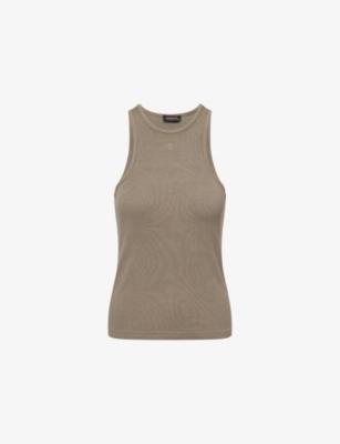 Cole Logo-Embroidered Rib-Knit Tank Top by ANINE BING