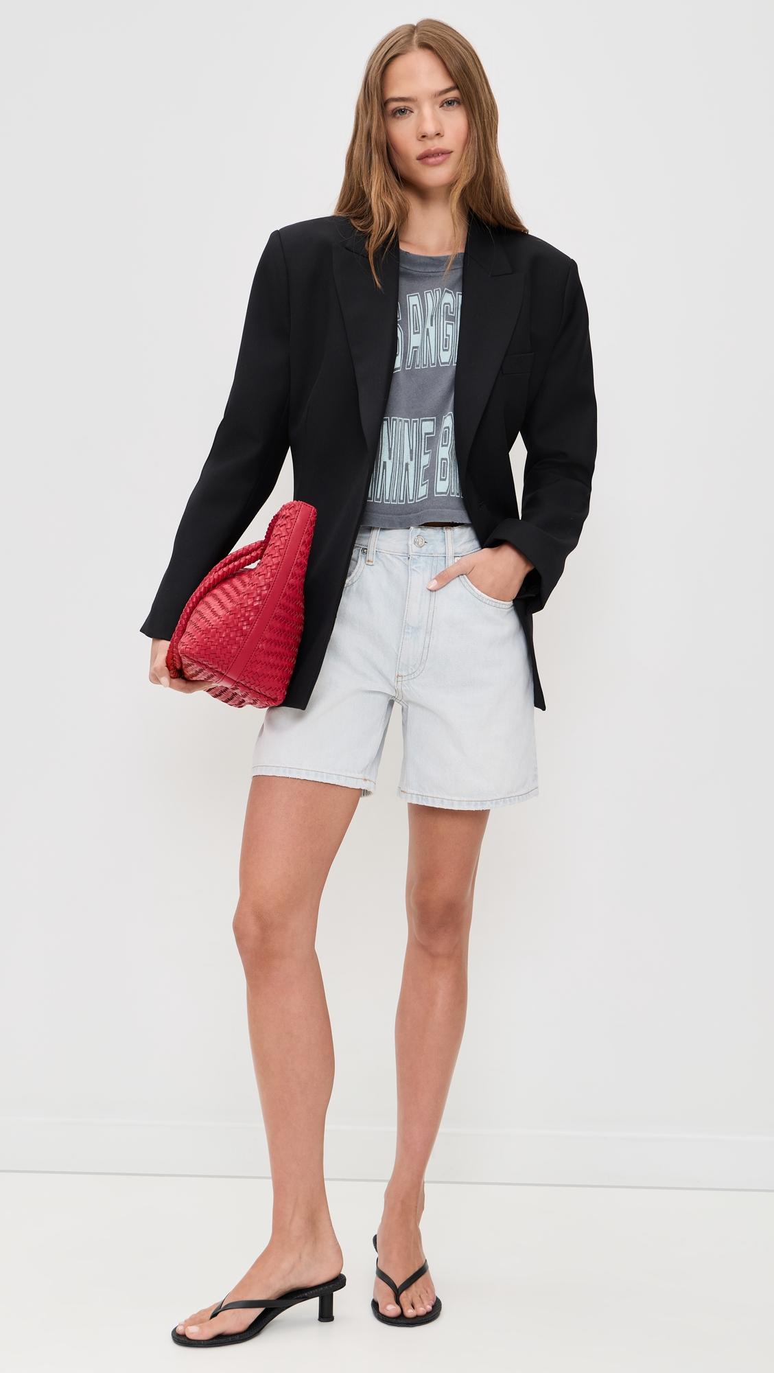Delaney High Rise Relaxed Shorts by ANINE BING
