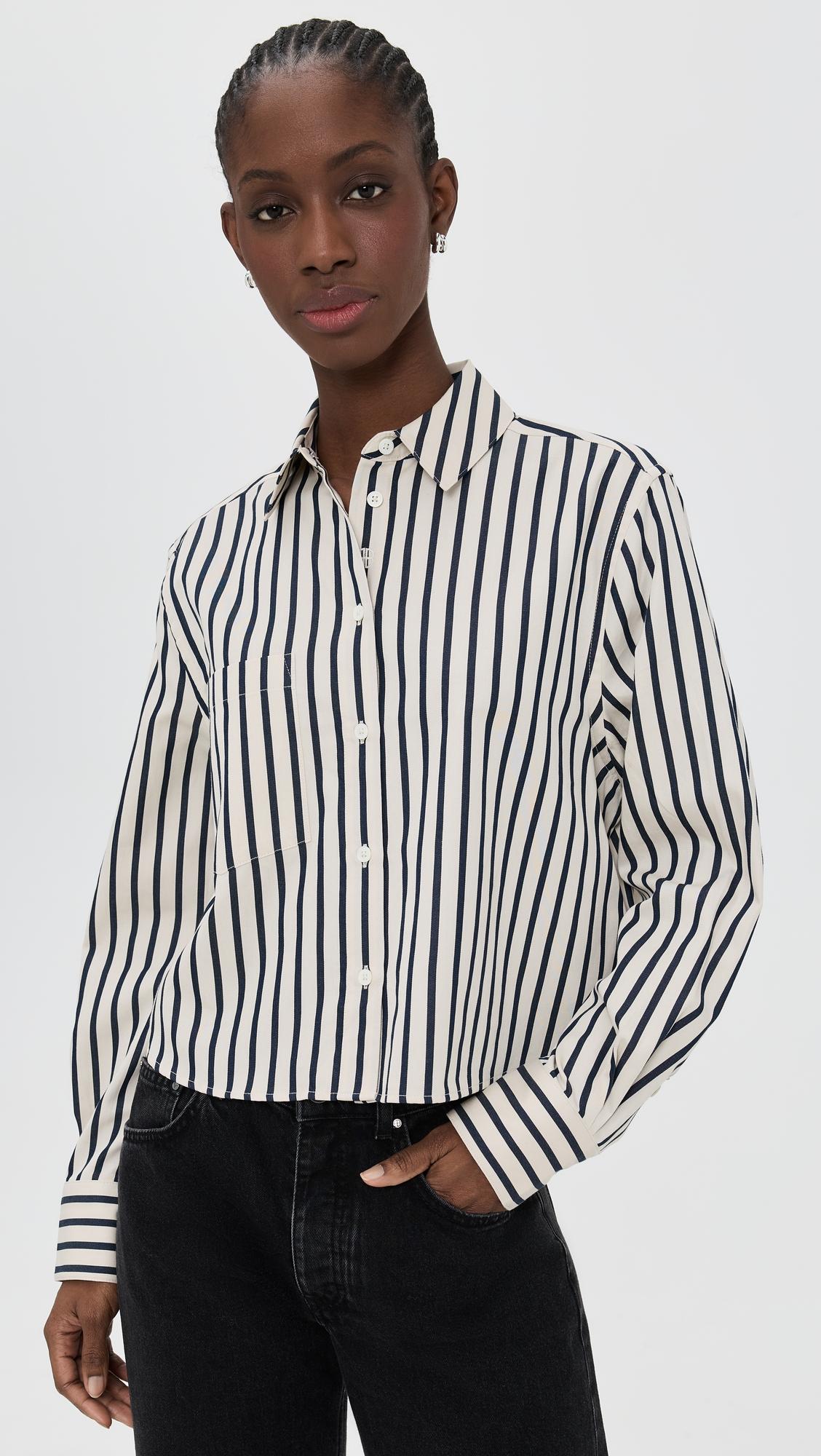Essie Cropped Shirt by ANINE BING