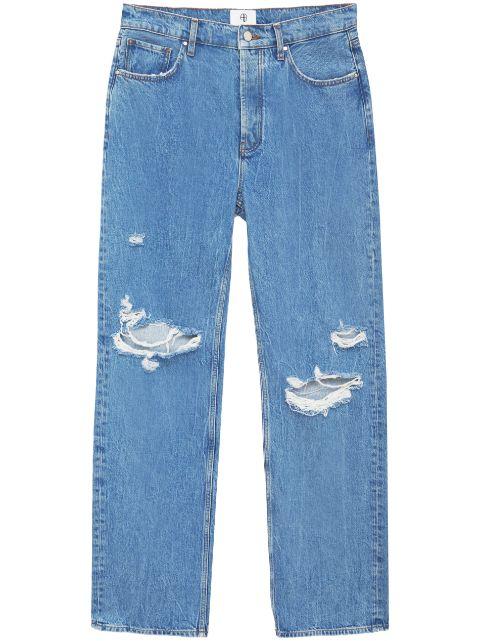 Gio high-rise straight jeans by ANINE BING