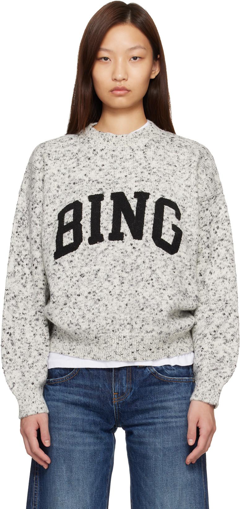 Gray Sydney Crew 'Bing' Sweater by ANINE BING