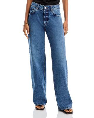 Hugh High Rise Jeans in Dark Indigo by ANINE BING