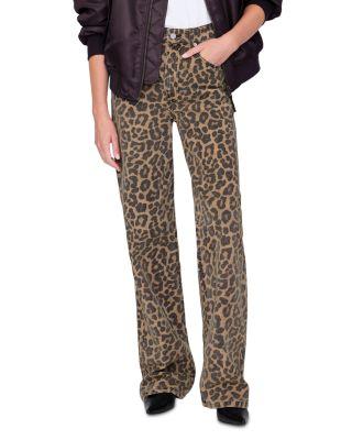 Hugh High Rise Jeans in Leopard by ANINE BING