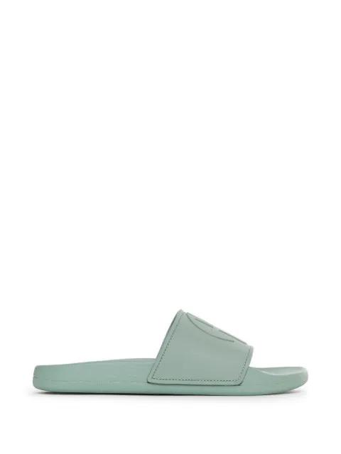 Isla logo-embossed slides by ANINE BING
