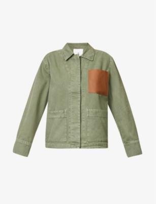 Jake faded-wash regular-fit cotton jacket by ANINE BING