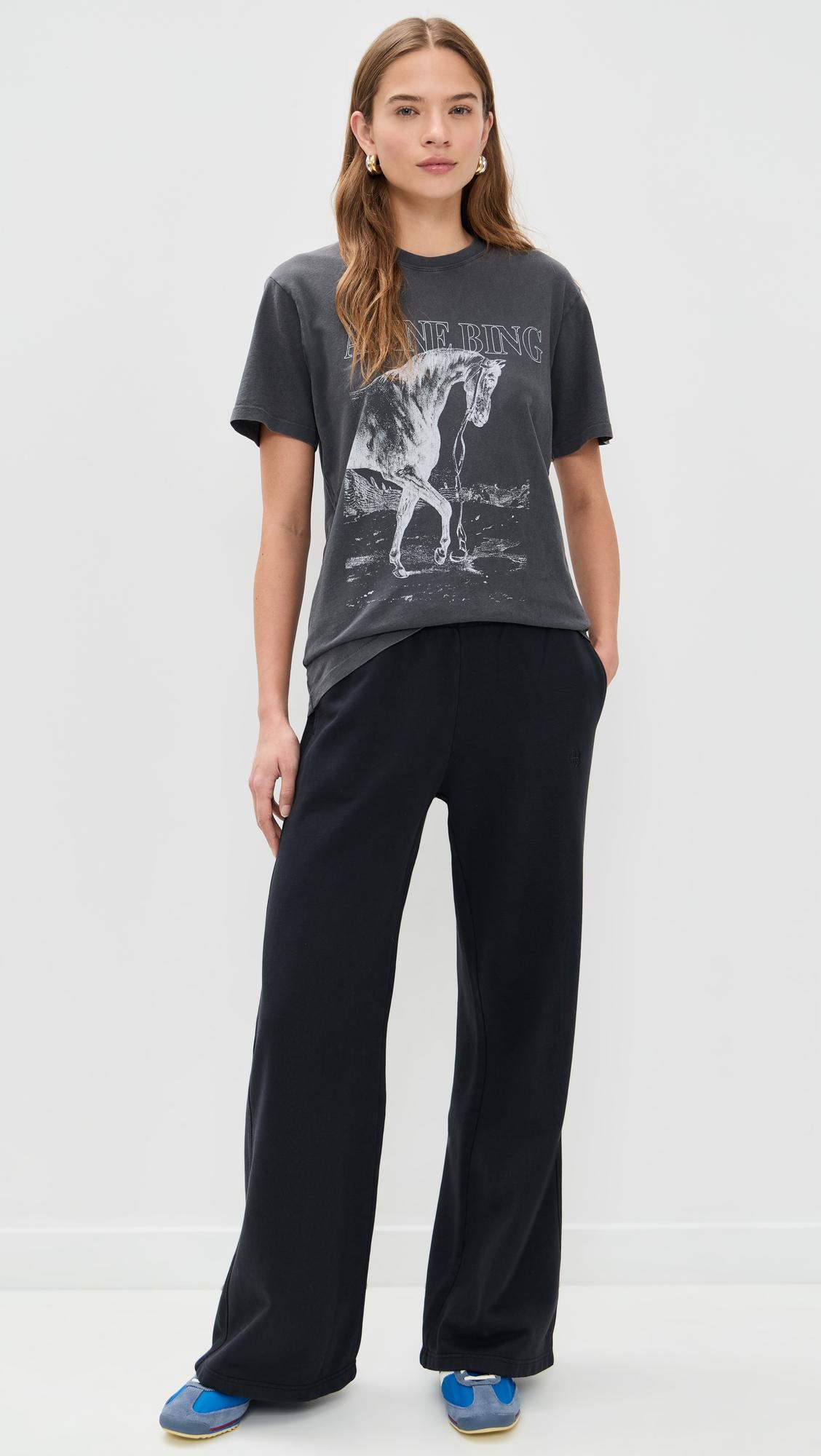 Kacey Monogram Sweatpants by ANINE BING