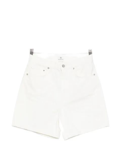 Kat logo-patch shorts by ANINE BING