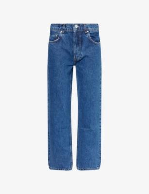 Kate High-Rise Straight-Leg Denim Jeans by ANINE BING
