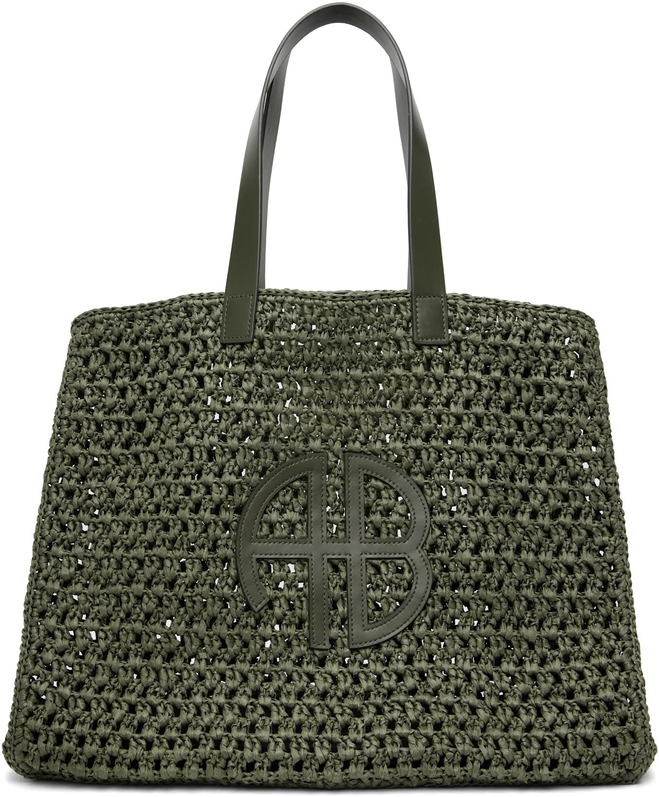 Khaki Large Rio Tote by ANINE BING