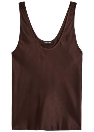 Lea silk tank top by ANINE BING