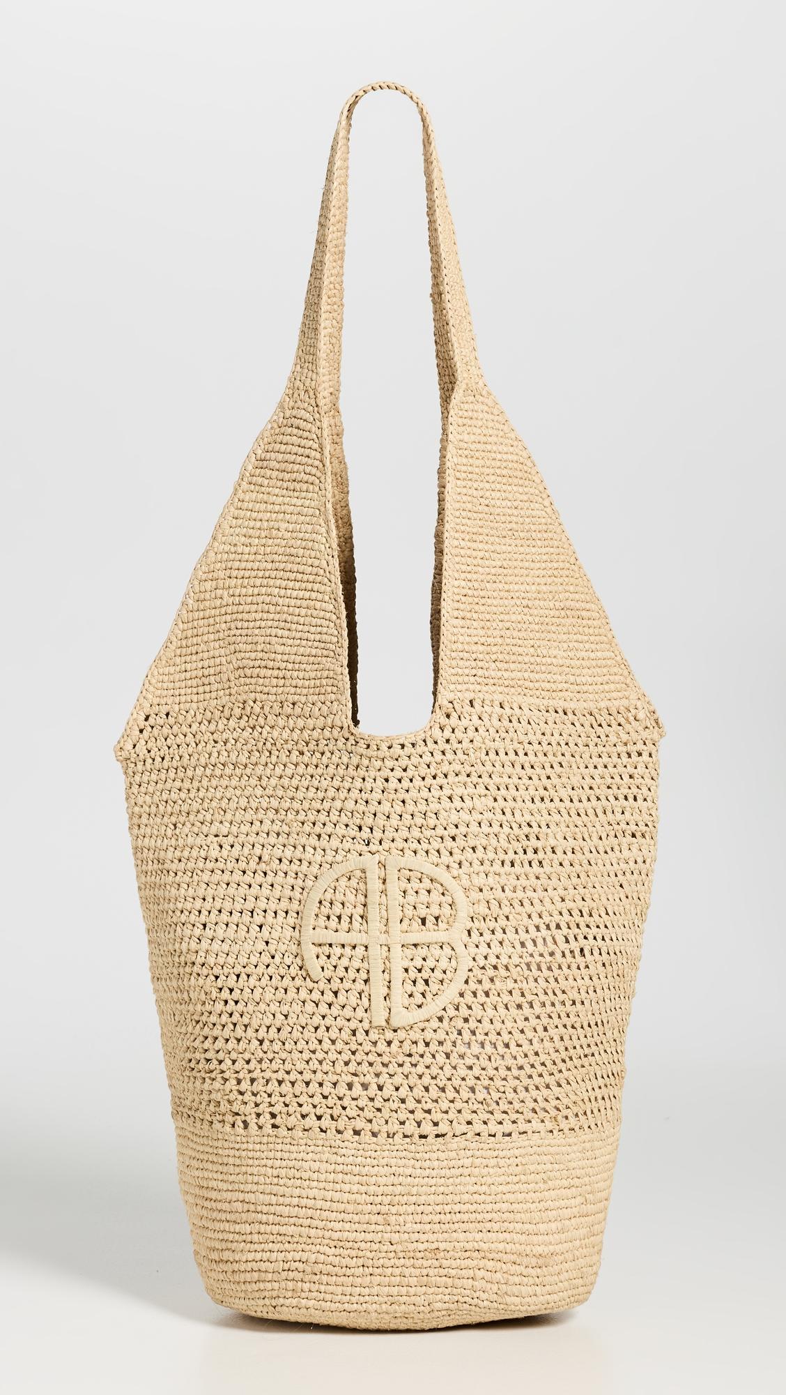 Leah Logo Hobo Bag by ANINE BING