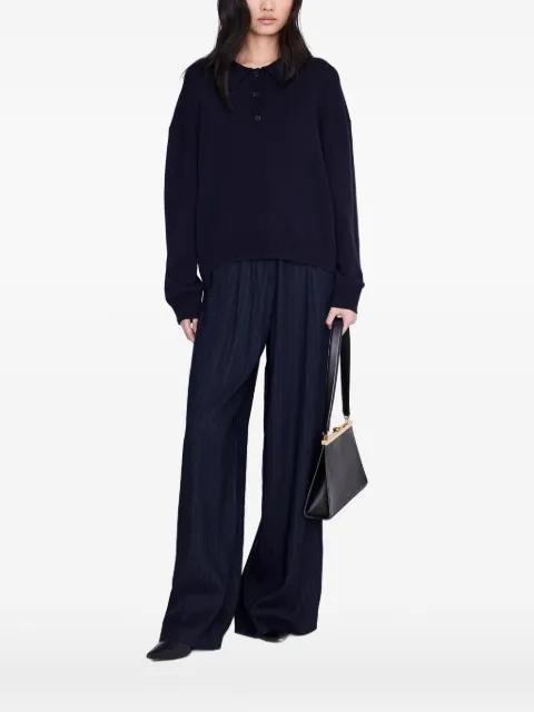 Lee polo sweater - navy by ANINE BING