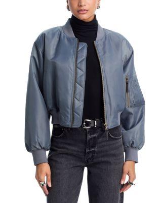 Leon Cropped Bomber Jacket by ANINE BING
