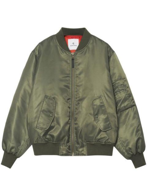 Leon satin bomber jacket by ANINE BING