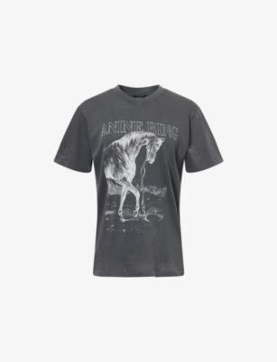 Lili Graphic-Print Cotton T-Shirt by ANINE BING