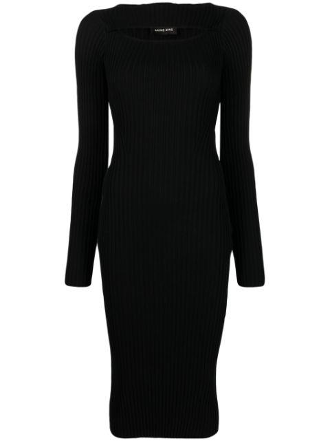 Lora cut-out ribbed dress by ANINE BING